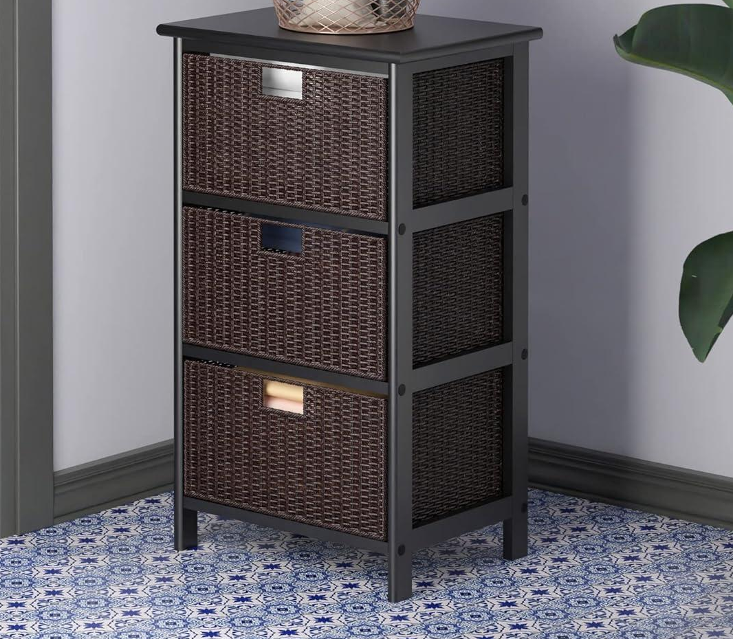 3 Basket Stackable Home Storage Rack